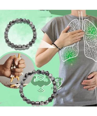 Bysn 3/4 PCs Smoking Cessation Bracelet | Triple Men's Power Therapeutic & Spiritual Bracelet for Positive Energy | Personalized Black Exit Companion - Buy Online on GoSupps.com