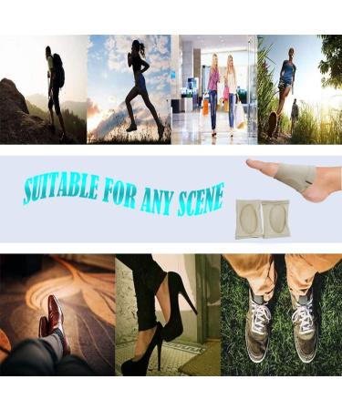 Soft Silicone Arch Support Sleeve - Foot Pain Relief for Flat, Fallen, High Arches - 1 Pair - Buy Online on GoSupps.com