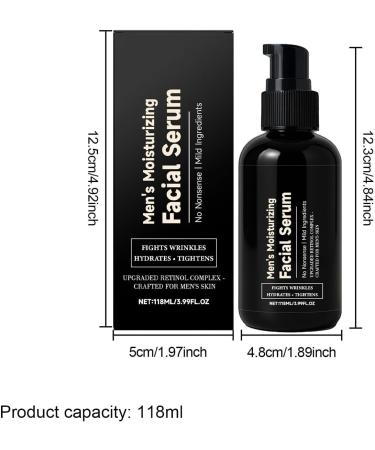 Moisturizing Cream for Men | 118ml Natural and Light Moisturizing Lotion - Natural Face Cream - Daily Day Night Makeup Travel Spa Sun After Sun - Buy Online on GoSupps.com