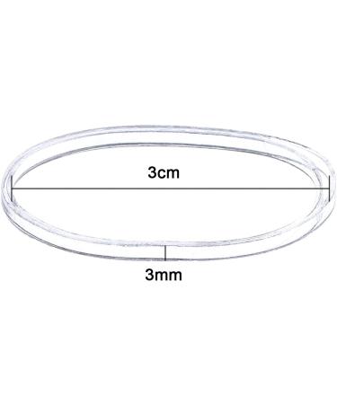 500 Pack 3mm Clear Elastic Hair Bands - eBoot Rubber Bands for Hair Styling - Buy Online on GoSupps.com