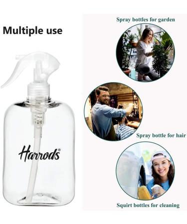 Harrods Unbreakable 250ml Spray Bottle for Sanitizer - Pack of 2 | Room Fogging | Plastic Empty Bottle - Buy Online on GoSupps.com