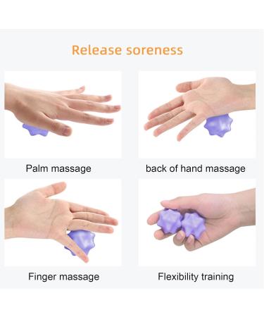 Foot Massage Balls - Spiky Roller for Myofascial Release & Mobility | Deep Tissue Massager in Violet - Buy Online on GoSupps.com