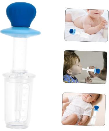 Gleavi Baby Food Container Set | 2-Piece Liquid Pacifier Dispenser for Infants & Premature Babies | Colostrum Feeder for Easy Feeding | Blue Baby Barrel Feeder 14x4.6x2 cm - Buy Online on GoSupps.com