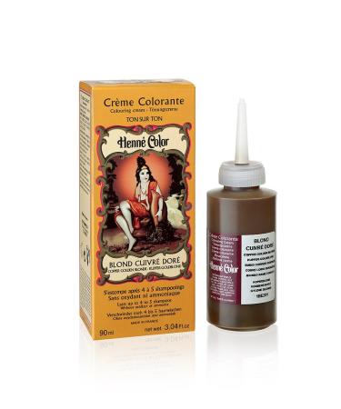Henne Color Copper Gold Blonde Henna Hair Colouring Cream 90 ml - Buy Online on GoSupps.com