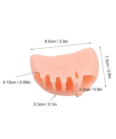 5pcs Full Foot 5 Holes Hallux Valgus Corrector Bunion Splints - High Elasticity SEBS Toe Straightener Pad for Bunion Relief - Leg & Foot Supports (Brighten Skin Tone) - Buy Online on GoSupps.com
