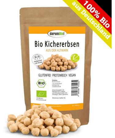 Buy Organic German Chickpeas - Value Pack | Homegrown Natural Vegan High Germination Capacity - Buy Online on GoSupps.com