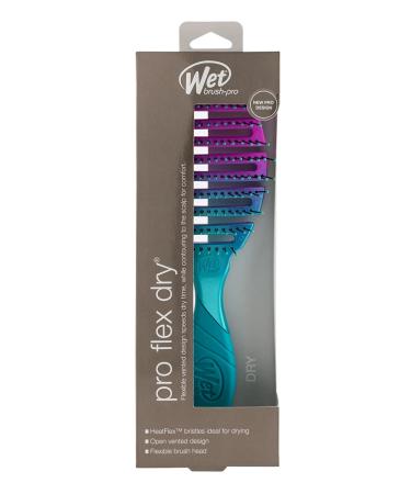 Wet Brush Pro Flex Dry Teal Ombre Teal 3.2x1.6x0.8 Inch - Pack of 1 | Fast Drying Brush - Buy Online on GoSupps.com