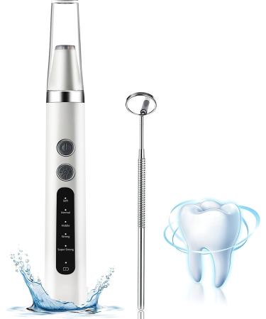 Plaque Remover for Teeth Wagner Stern Teeth whitening kit with 5 Modes for Plaque Stain Removal Stain Remover with 2 Heads Dental Plaque Tool B/W