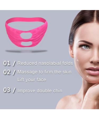 V Shaped Slimming Face Mask - Silicone Facial Lifting Strap for Double Chin Reduction | Contouring & Firming Bandage for Women - Buy Online on GoSupps.com