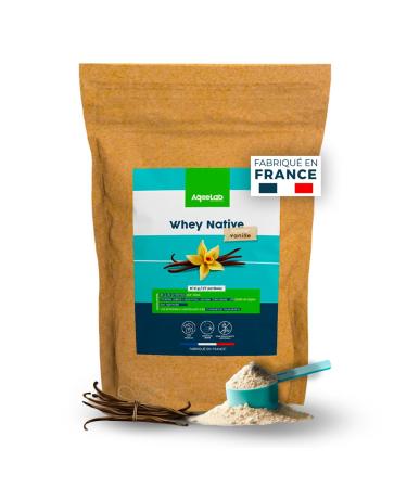 Whey Native concentr e - Vanille - 810 g - Efficacit maximale - Fabriqu e en France - AqeeLab Nutrition : la marque Fran aise & coresponsable