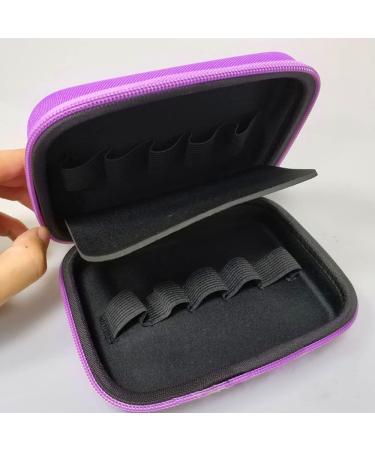 Compact Purple Essential Oil Storage Box for Aromatherapy & Nail Polish - Holds 5ml & 10ml Bottles - Buy Online on GoSupps.com