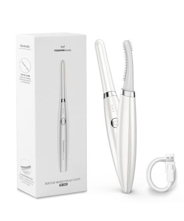 TOUCHBeauty Heated Eyelash Curler with USB Rechargeable 3 Temperature Modes Fast Heat Curled Lasting for Eye Beauty Makeup