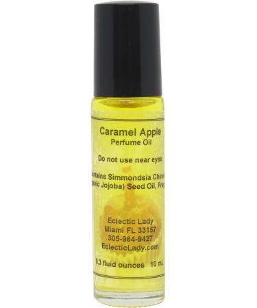 Eclectic Lady Caramel Apple Perfume Oil 0.3 Oz Portable Roll-On Fragrance with Long-Lasting Scent Delightful Essential Oils and Jojoba Oil For Daily Use 0.3 Fl Oz (Pack of 1)