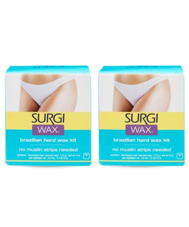 Surgi Brazilian Microwave Hard Wax Kit 4 Oz 2 Pack