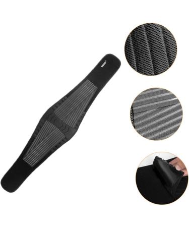 SUPVOX Mens Girdle Belt - Lumbar Support & Waist Protection for Bodybuilding | 2 Pcs - 90x20cm Black - Buy Online on GoSupps.com