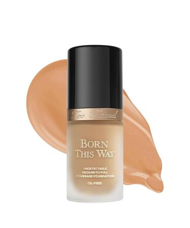 Born This Way Too Faced Born This Way Natural Finish Longwear Liquid Foundation - 14 Warm Beige Medium with Neutral Undertones - 1.01 Oz