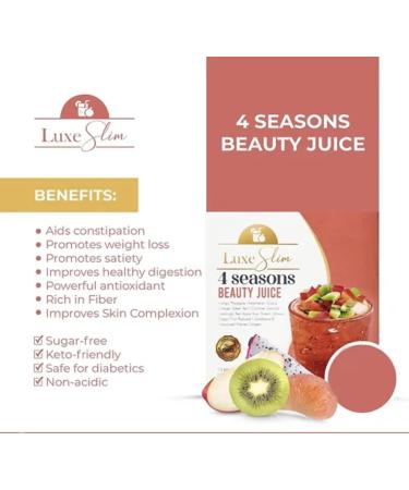 Luxe Slim 4 SEASONS Beauty Juice 21g x 10 Sachets 10 Count (Pack of 1) - Buy Online on GoSupps.com