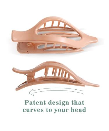 French Concord Hair Clips Claw - Set of 6 Large Transparent/Solid Color Hair Clips for Strong Hold - Ideal for Women and Girls with Thick or Thin Hair - Buy Online on GoSupps.com