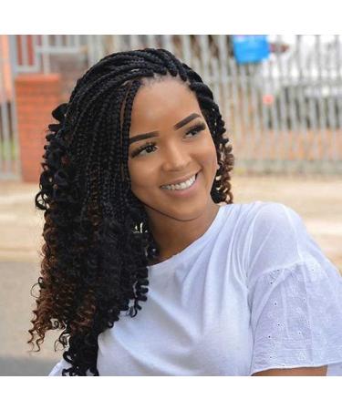 7 Packs Curly Ends Crochet Box Braids 10 Inch - Black Women's Crochet Hair (10 Inch 2) - Buy Online on GoSupps.com