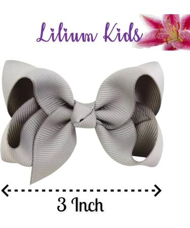 10pk Green Hair Bows Knots Clips Slides Grips 3" Inch 7.6cm Solid Colour Girls School Hairbow Accessories Emrald Green - Buy Online on GoSupps.com