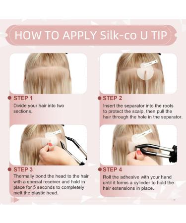 Silk-Co Bonding Extensions | 1g U Tip Real Hair Extensions | 50 Strands 45cm 27# Dark Blond | Premium 7A Remy Hair - Buy Online on GoSupps.com