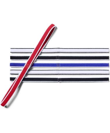 Under Armour Women UA Mini Head Bands (6PK) - Non-Slip Elastic Hair Bands in Black Tropic Pink White and Red - Perfect for Active Women - Buy Online on GoSupps.com