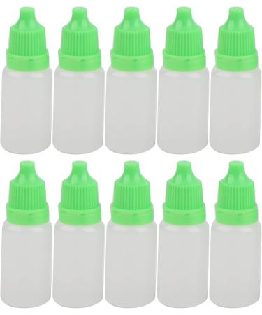 Eye Liquid Bottle 50Pcs 10ml Eye Drops Bottle Refillable Empty Eye Drops Container for Eye Drop Liquid Professional Home Durable (Green) - Buy Online on GoSupps.com