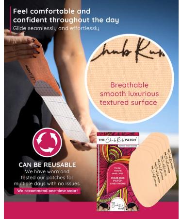 Chub Rub Patch Anti Chafing Friction Tape Patches for Thighs - 3 Pair (Ivory) | Chafe Protection Skin Tape for Women - Pack of 3 - Buy Online on GoSupps.com