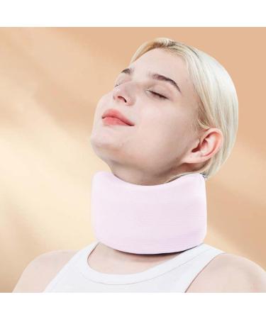 Muflydo Neck Brace Cervical Collar Adjustable Foam Neck Wraps Soft Neck Support Brace for Sleeping Aligns & Stabilizes Vertebrae Ensures Stability for Women & Men Pink M - Buy Online on GoSupps.com