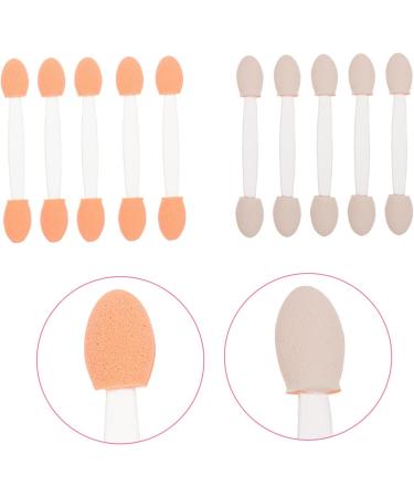 VINTORKY 100pcs Double Ended Eyeshadow Brush Eye Makeup Sponge Double-sides Eye Brush White Plastic - Buy Online on GoSupps.com