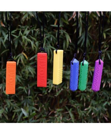 Colon Chain for Children - 6 Pack Sensory Silicone Blocks for ADHD Autism & Teething Relief | Safe Chew Toys for Boys & Girls - Buy Online on GoSupps.com