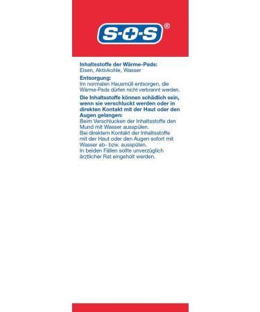 SOS Heat Belt for Back Pain Relief | 4-Pack Thermal Straps & Heat Pads | Cramp & Muscle Tension Support - Buy Online on GoSupps.com