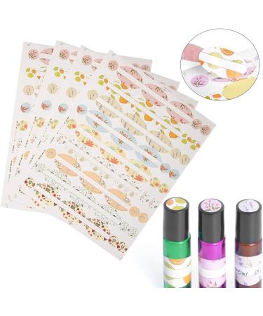 Weatherproof Oval Shaped and Round Stickers with 4 Sheets Empty Essential Oil Bottle Sticker Shaped All Purpose Labels in One Decorate Your Aromatherapy Products These Beautiful - Buy Online on GoSupps.com