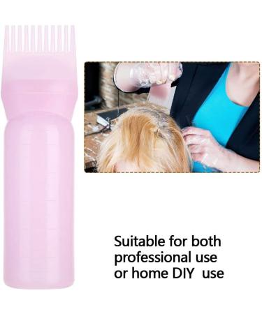 Norhogo 2 Pieces Hair Dye Brush Bottle Root Comb Applicator - Pink - Buy Online on GoSupps.com