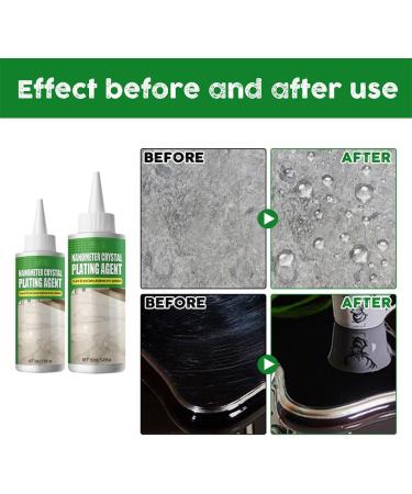 fencyatt Nano Crystal Coating Agent for Tile & Furniture Stone Nano Crystal-Plating Agent Kitchen Marble Oil Stain Cleaner Marble Furniture Polish Spray Granite Worktop Cleaner (160ML 2PCS) 2pcs 160ML - Buy Online on GoSupps.com