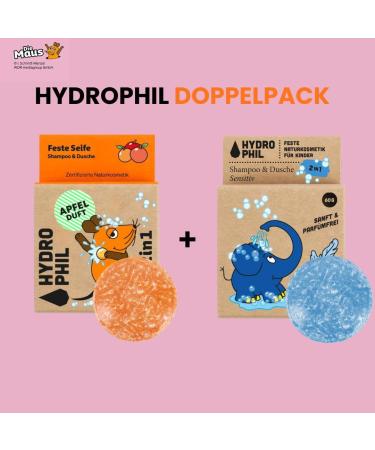 Hydrophil Shampoo & Shower 2in1 apple 60 g - Buy Online on GoSupps.com