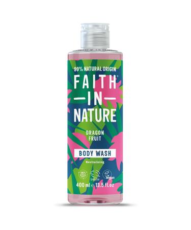 Faith In Nature Natural Dragon Fruit Body Wash Revitalising Vegan and Cruelty Free No SLS or Parabens 400 ml Dragon Fruit 400 ml (Pack of 1)