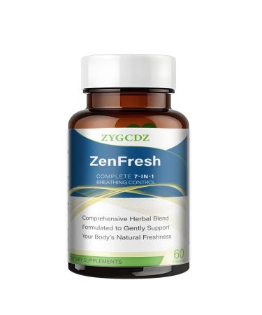 7-in-1 Bad Breath Capsules with Chlorophyllin & Probiotics Mint Extract for Long Lasting Breath Freshness Oral Care Supplement for Digestive Support 14-Day Solution (01)