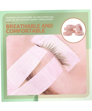 FRCOLOR 6 Pcs Eyelash Tape for Lash Extensions - Non-Woven Adhesive Pads Pink Makeup Tools for Professionals - 5x5cm Eyelash Grafting Tape - Buy Online on GoSupps.com