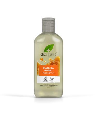 Dr Organic Organic Manuka Shampoo Natural Vegetarian Cruelty Free Paraben & SLS Free Eco Friendly Recyclable Packaging For Women & Men Palm Oil Free 265ml Manuka 265.00 ml (Pack of 1)