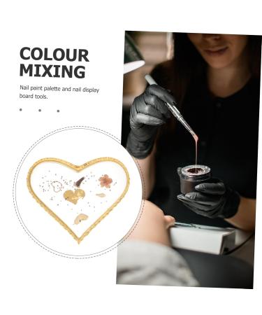 Premium Mikinona Manicure Tools Set | Heart Resin Nail Makeup Palette & Mixing Plates for Flawless Nails - Buy Online on GoSupps.com