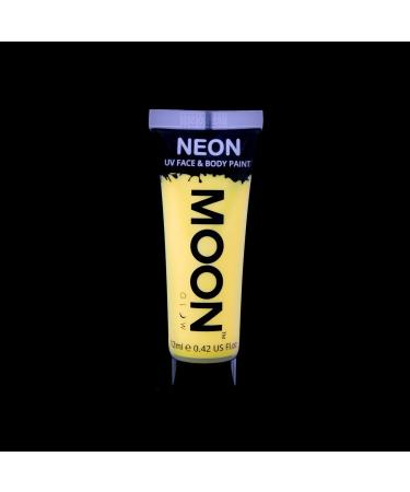 12ml Neon UV Face & Body Paint in Pastel Yellow | Moon Glow - Buy Online on GoSupps.com