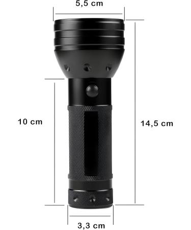 Retoo UV Black Light Flashlight | Spot Dried Stains & Detect Fake Currency | Ideal for Pets & Home Use - Buy Online on GoSupps.com