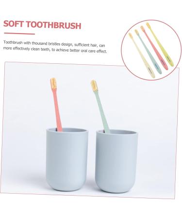 MAGICLULU Soft Toothbrush Set - 4 Pieces for Gentle Cleaning & Tongue Care | Ideal for Sensitive Teeth - Buy Online on GoSupps.com
