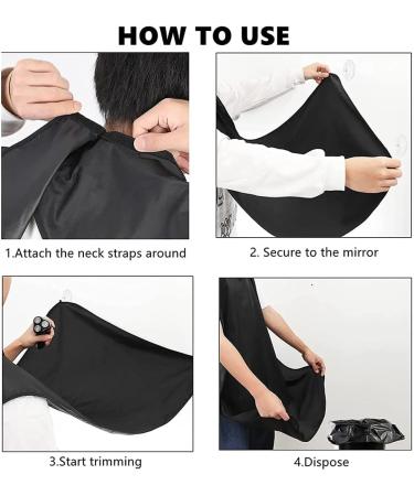 Xoudke Bart Apron - Non-Stick Beard Bib for Shaving & Haircuts | Perfect Gift for Men | International Shipping Available - Buy Online on GoSupps.com