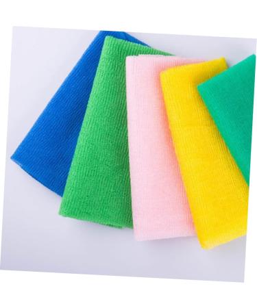 Healeved Onsen Bath Towel Set - 4pcs Body Towels with Back Scrubber and Loofah | Bath Cloth for Massage | Frosted Bath Loofahs - Buy Online on GoSupps.com