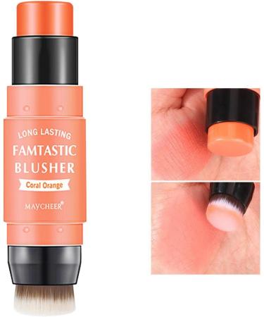 Milk Blush Stick Double Head Blush Sticks - Cream Blush Makeup for All Skin Tones 2 in 1 Double-Head Blush and Lipstick Makeup for Women and 3# - Buy Online on GoSupps.com