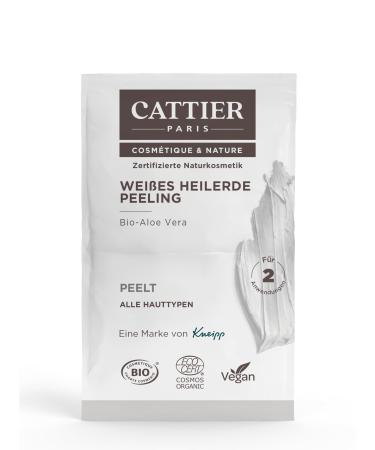 CATTIER PARIS Cattier Paris White Heilerde Facial Scrub - Certified Natural Cosmetic with Organic Aloe Vera and Bamboo Powder - Refines Skin Tone - Suitable for All Skin Types