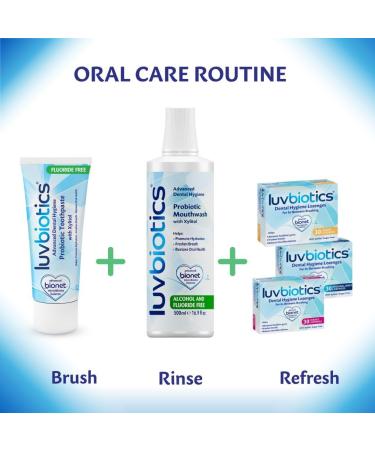 Luv Biotics Probiotic Toothpaste Fluoride-Free Fresh Breath & Oral Microbiome Support with Xylitol  Vegan- 75ml - Buy Online on GoSupps.com