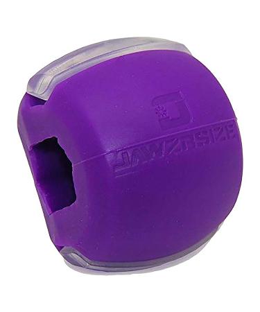 Jawzrsize Jaw, Face, and Neck Exerciser - Define Your Jawline, Slim and Tone Your Face, Look Younger and Healthier - Helps Reduce Stress and Cravings - Facial Exerciser (Advanced - Large, Purple)